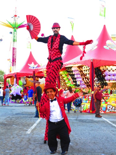 Plate~Spinning with
Red Fan Stilter