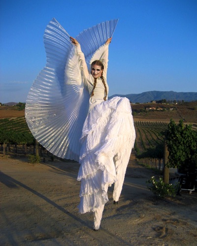White Angel with Wings